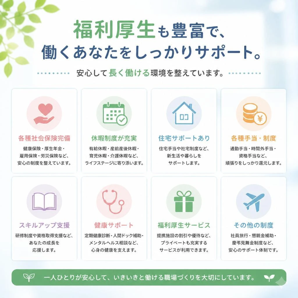 5. 福利厚生が充実